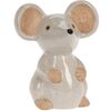 Decorațiune de grădină Mouse alb, 13 x 15,5 x 10 cm, porțelan