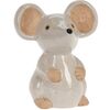 Vrtna dekoracija Miš bela, 13 x 15,5 x 10 cm,porcelan