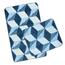 Sada kúpeľňových predložiek Ultra Modrá kocky, 60 x 100 cm, 60 x 50 cm