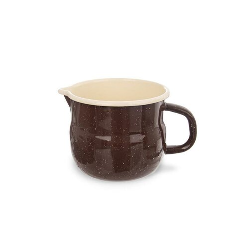 Orion Emaille Becher Brown BELLY, 12 cm