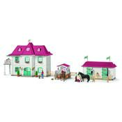 Schleich - Casă mare cu grajduri și accesorii96 cm
