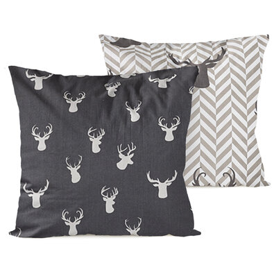 4Home Kopfkissenbezug Rentier, 40 x 40 cm, 2-er Set