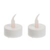 LED-Tee-Kerzen mit Blinkfunktion, 3,8 cm, 2er-Set, batteriebetrieben, mit Zeitschaltuhr