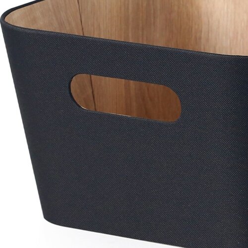 Kitchisimo Sada 2 úložných košíků 27 × 27 × 16 cm, černá