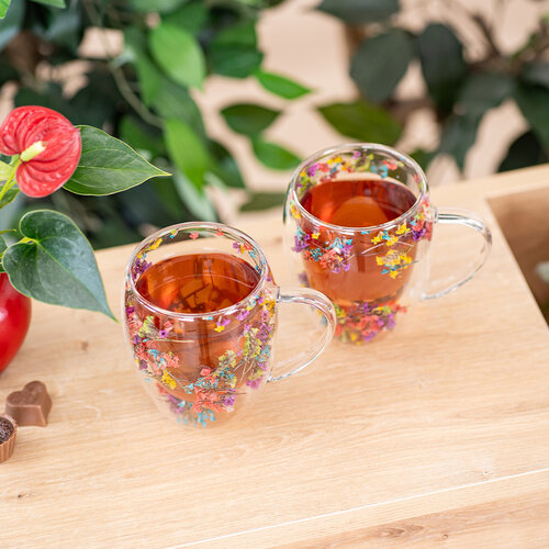 4Home Thermogläser Flowers Hot&Cool 350 ml, 2Stück