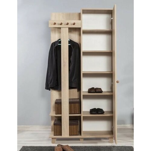 Věšák se skříní Garmanto Sonoma Oak