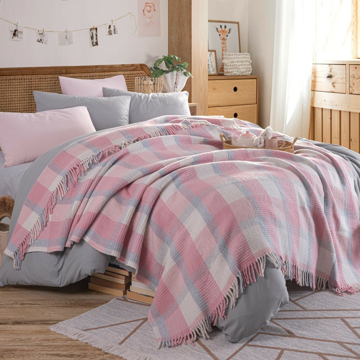 Koc Warm Soft powder, 180 x 220 cm