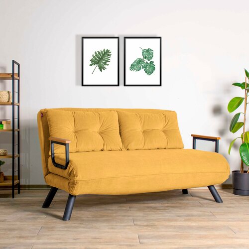 Klappsofa Sando 2 Mustard