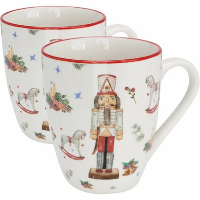 Komplet 2 porcelanskih skodelic The Nutcracker 320 ml