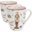 Komplet 2 porcelanskih skodelic The Nutcracker 320 ml