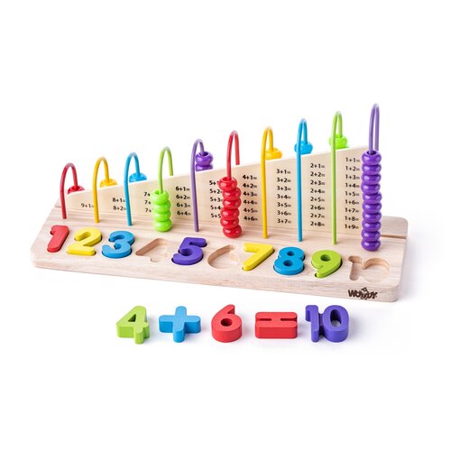 Woody Umkipprechner mit Beispielen, 34 x 11,5 x 15,2 cm