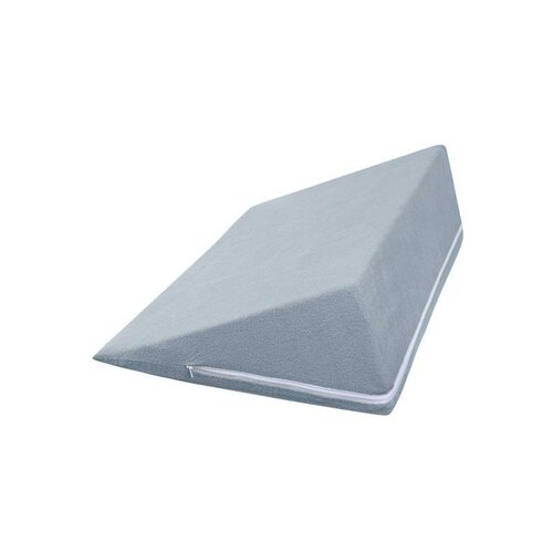 Bellatex Keilkissen-Bezug Frottee blau-grau, 80 x 50 x 20 cm