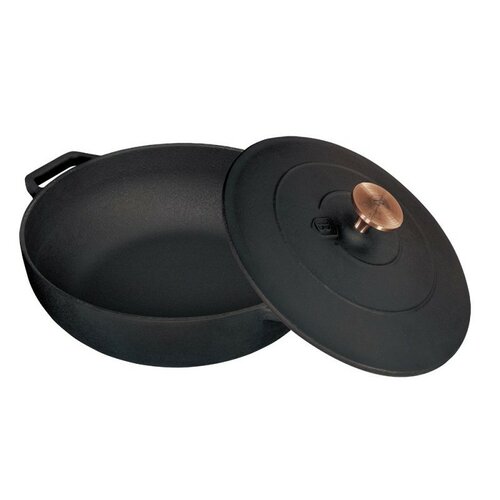 Berlinger Haus Gusseisen Topf mit Deckel Black Rose Collection, 26 cm