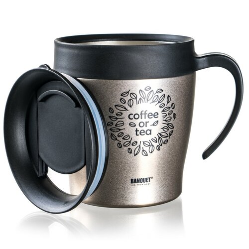 Banquet termohrnek potovalni TAZZA 330 ml, bež