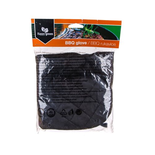 Happy Green Grilling Gloves BBQ, black