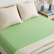 4Home prześcieradło jersey MAKO zielony, 90–100 x 200 cm