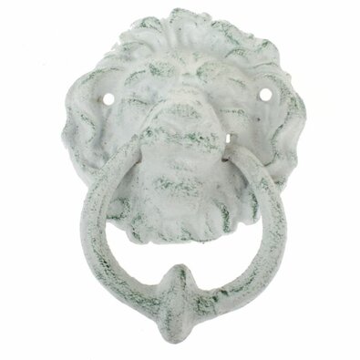 Odlewany kołatek Lion czarny, 20 x 27 cm