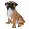 Decorațiune de grădină Cățel bulldog, 17 x 27 x18,5 cm, poliresină