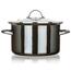 Banquet Emailed pot METALLIC Black 24 cm, 3,7 l, spoklicí
