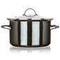 Banquet Emajliran lonec METALLIC Black 24 cm, 3,7l, s pokrovom