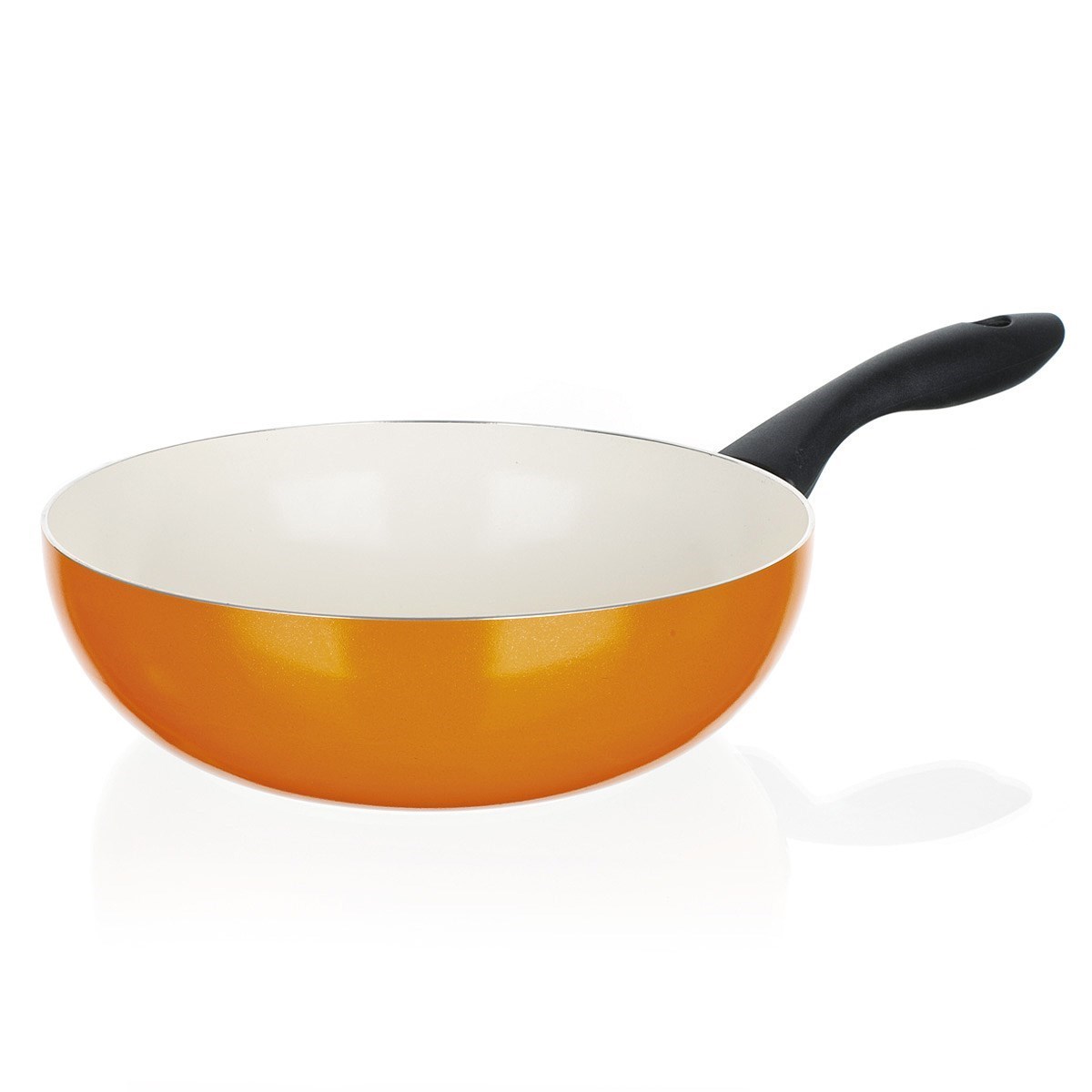 Hlíníková WOK pánev 24 x 7,3 cm oranžová Banquet