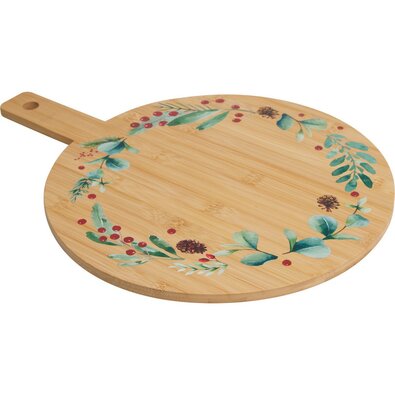 Koszorú II karácsonyi bambusz tálalódeszka