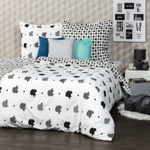 Lenjerie de pat micro 4Home Black fruit, 140 x 200 cm, 70 x 90 cm