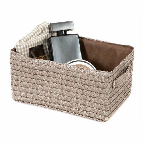 Compactor Koš za shranjevanje LILOU, 23 x 15 x 12cm, taupe