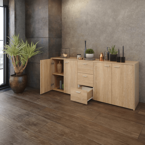 Szafka HUGOS 180, dąb sonoma