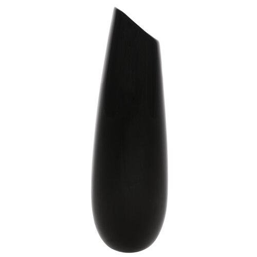 Керамічна ваза Drop, 7 x 26 x 7 см, чорний
