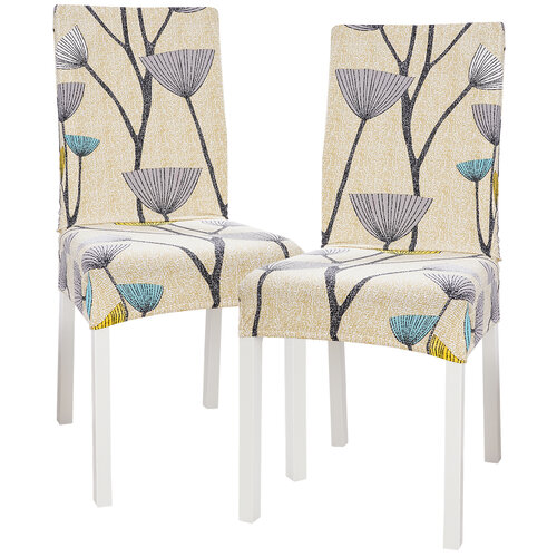 4Home Napínací potah na židli Nature , 45 - 50 cm,sada 2 ks