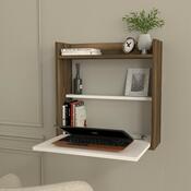 Schreibtisch Laptop White and Walnut