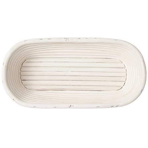 HOME ELEMENTS Oval košarica s tkanino vložkom, 28x 14 x 7,5 cm