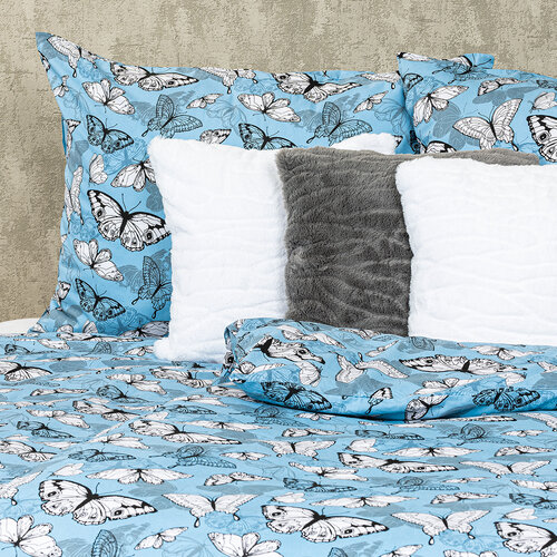 Lenjerie pat 4Home Butterflies, din bumbac, 140 x 220 cm, 70 x 90 cm