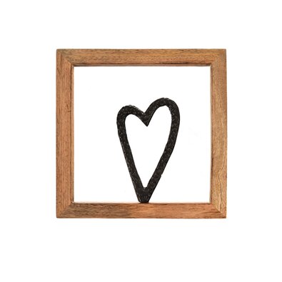 InDecor Картина в рамці з мангового дерева Black,25 x 2 x 25 см