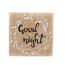 Hängende Leuchtdekoration „Good night“, braun, 25 x 25 cm