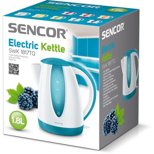 Sencor SWK 1817TQ vízforraló, türkiz