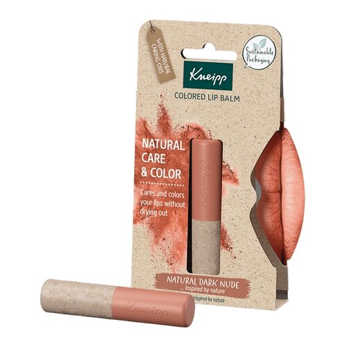 Kneipp Barvni balzam za ustnice Natural Dark Nude