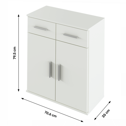 Skriňa RESITA TYPE 2, biela