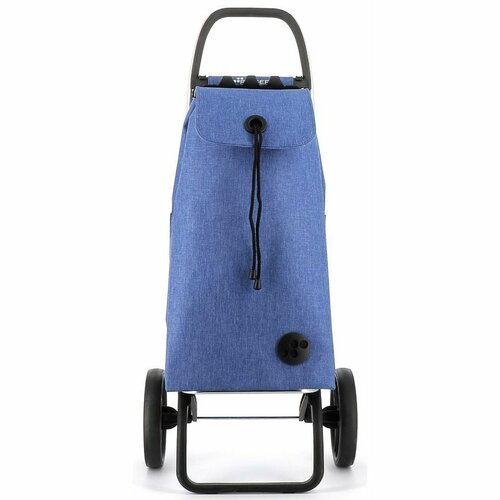 Geantă de cumpărături Rolser I-Max Tweed 2 LogicRSG pe roți, albastră