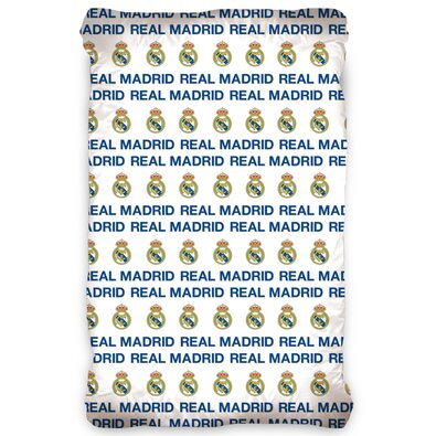 Cearșaf bumbac Real Madrid, 90 x 200 cm