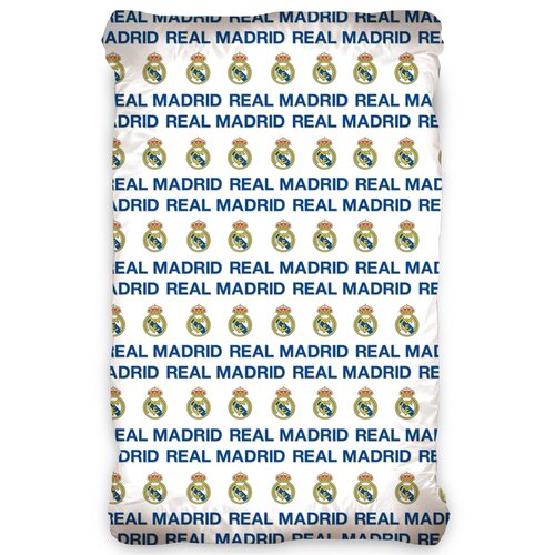Bavlnené prestieradlo Real Madrid, 90 x 200 cm