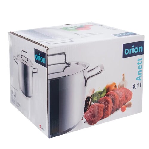 Orion Anett rozsdamentes acél edény fedéllel 8,1 l