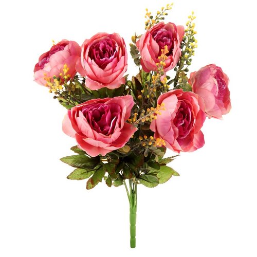Bukiet z piwoniami, pudrowy róż, 38 x 53 cm