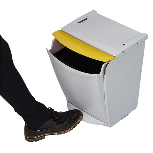 Denox Ekosystem Koš za ločeno zbiranje odpadkov 25l, rumena - plastika