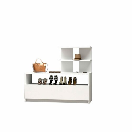 Skrinka na topánky Airy White