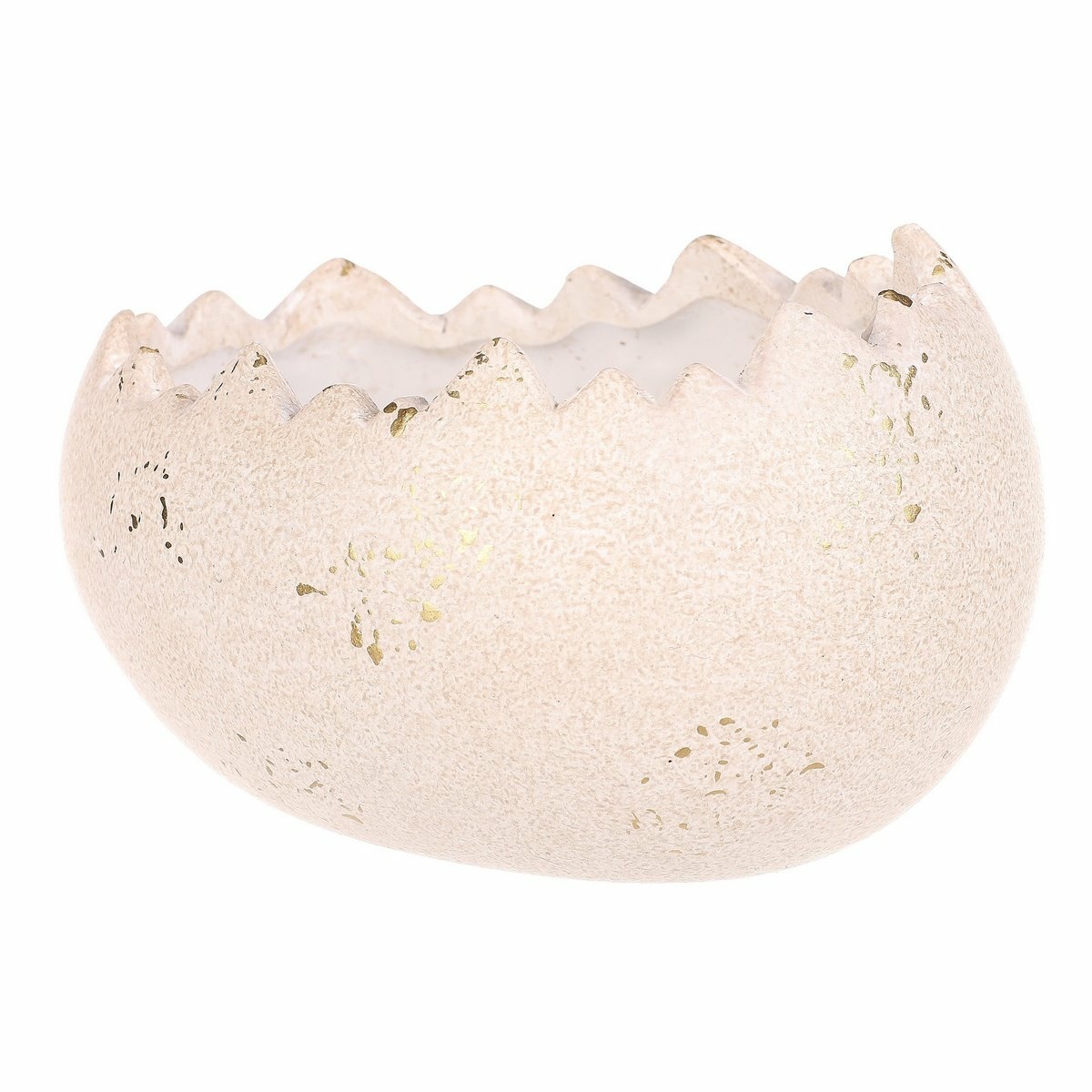 Keramický obal na květiny Skořápka na ležato, 17 x 13 x 9 cm - thumb (2)
