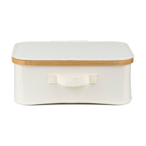 Cutie de depozitare G21 40 x 30 x 15 cm, dinbambus cu capac, bej