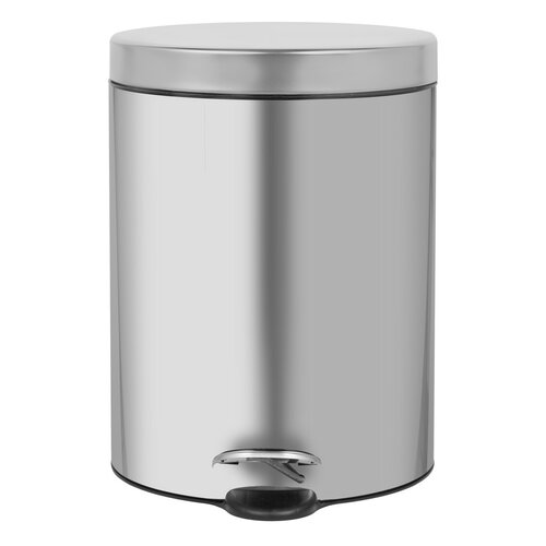 Alda Coș de gunoi cu pedală Soft Close FreedomFresh 5 l, inox mat