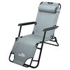 Cattara 13514 Comfort Klappstuhl, grau, 155 x 61 cm